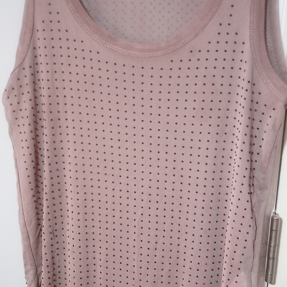 Charlotte Russe Pink Studded Tank Top